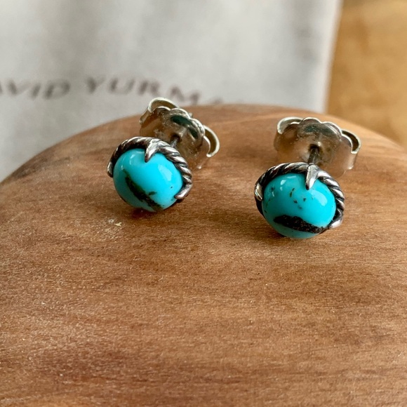 David Yurman Chatelaine Turquoise earrings - Picture 6 of 7